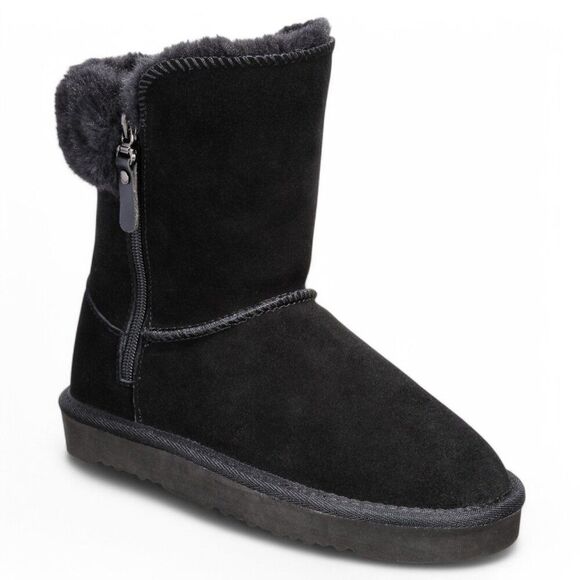 Style & Co. Shoes - Style & Co. Womens Maevee Leather Ankle Winter & Snow Boots